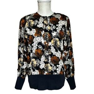 VINTAGE A.K.F NEW YORK WOMENS TOP WITH SHOULDER PAD SIZE M